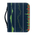Stock Candlestick And Indicators Print Leather Bible Cover