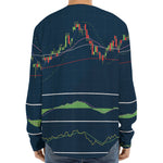 Stock Candlestick And Indicators Print Long Sleeve Baseball Jersey