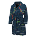 Stock Candlestick And Indicators Print Men's Bathrobe