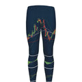 Stock Candlestick And Indicators Print Men's Leggings