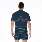 Stock Candlestick And Indicators Print Men's Rompers
