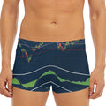 Stock Candlestick And Indicators Print Men's Short Boxer Briefs