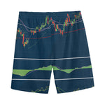 Stock Candlestick And Indicators Print Men's Sports Shorts