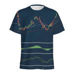 Stock Candlestick And Indicators Print Men's Sports T-Shirt
