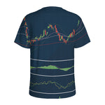 Stock Candlestick And Indicators Print Men's Sports T-Shirt
