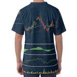 Stock Candlestick And Indicators Print Men's Velvet T-Shirt