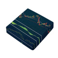 Stock Candlestick And Indicators Print Outdoor Seat Cushion Cover