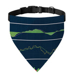 Stock Candlestick And Indicators Print Over The Collar Dog Bandana