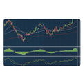 Stock Candlestick And Indicators Print Polyester Doormat