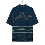 Stock Candlestick And Indicators Print Rayon Hawaiian Shirt