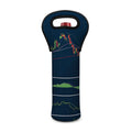 Stock Candlestick And Indicators Print Single Neoprene Wine Tote
