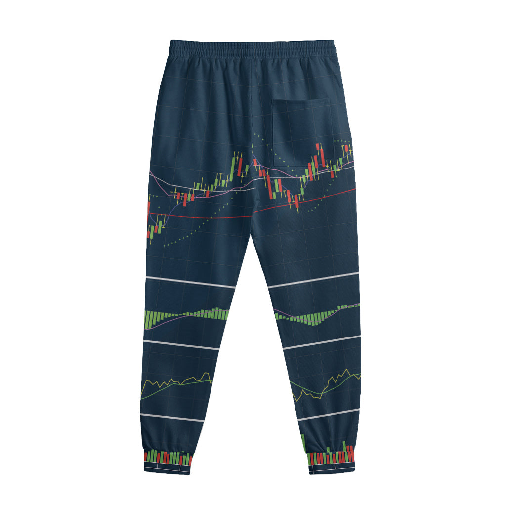 Stock Candlestick And Indicators Print Sweatpants