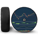 Stock Candlestick And Indicators Print Tire Cover With Camera Hole