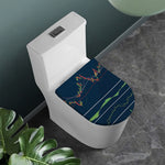 Stock Candlestick And Indicators Print Toilet Lid Cover