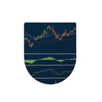 Stock Candlestick And Indicators Print Toilet Lid Cover