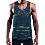 Stock Candlestick And Indicators Print Training Tank Top