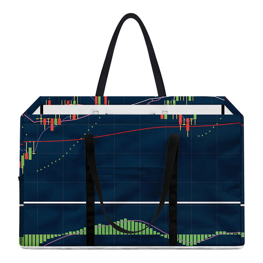 Stock Candlestick And Indicators Print Utility Tote Bag