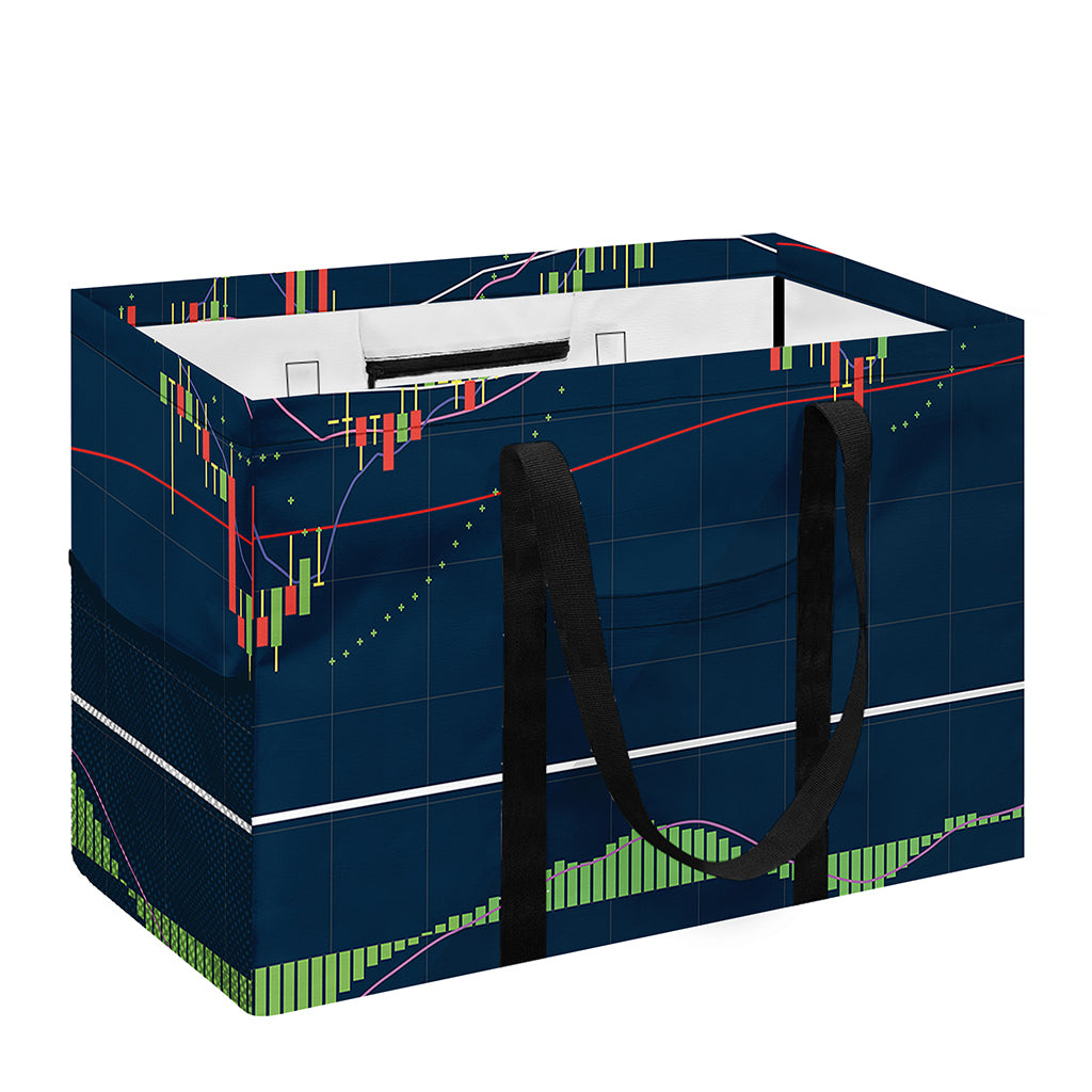 Stock Candlestick And Indicators Print Utility Tote Bag