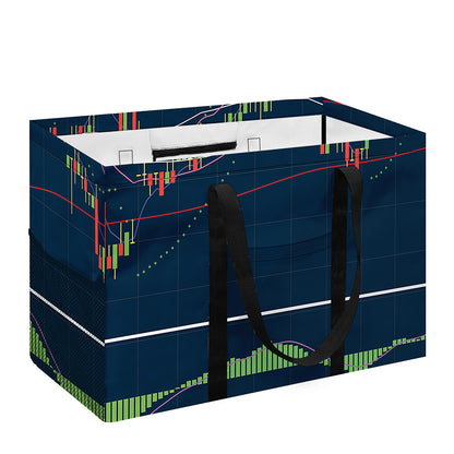 Stock Candlestick And Indicators Print Utility Tote Bag