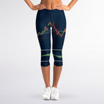 Stock Candlestick And Indicators Print Women's Capri Leggings