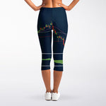 Stock Candlestick And Indicators Print Women's Capri Leggings