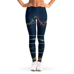 Stock Candlestick And Indicators Print Women's Leggings