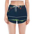 Stock Candlestick And Indicators Print Women's Split Running Shorts