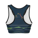 Stock Candlestick And Indicators Print Women's Sports Bra