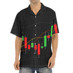 Stock Market Candlestick Print Aloha Shirt