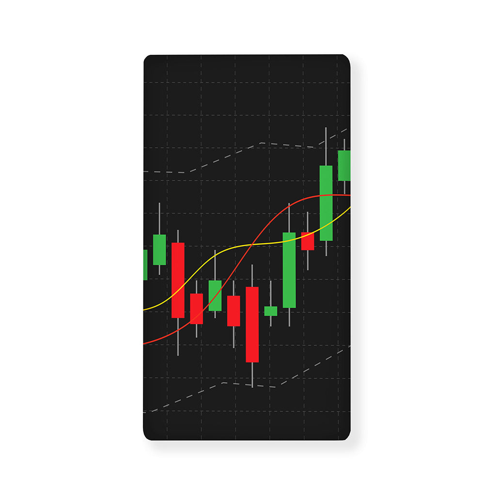 Stock Market Candlestick Print Baby Crib Sheet