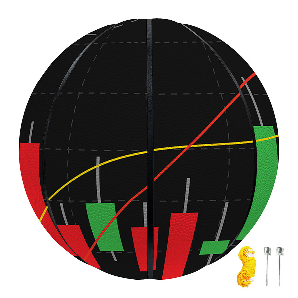 Stock Market Candlestick Print Basketball