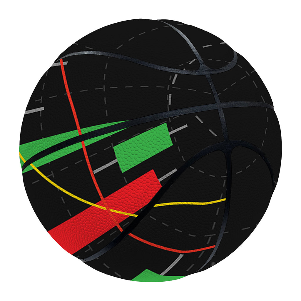 Stock Market Candlestick Print Basketball