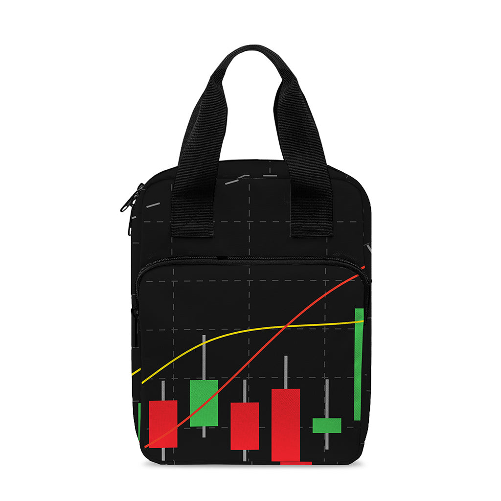 Stock Market Candlestick Print Bible Tote Bag