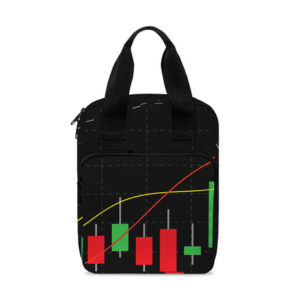 Stock Market Candlestick Print Bible Tote Bag