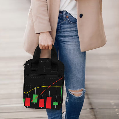 Stock Market Candlestick Print Bible Tote Bag
