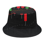 Stock Market Candlestick Print Bucket Hat