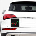 Stock Market Candlestick Print Car Sticker