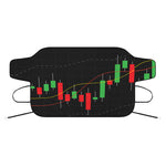 Stock Market Candlestick Print Car Windshield Snow Cover