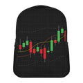 Stock Market Candlestick Print Casual Backpack