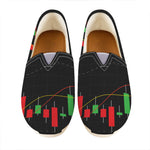 Stock Market Candlestick Print Casual Shoes
