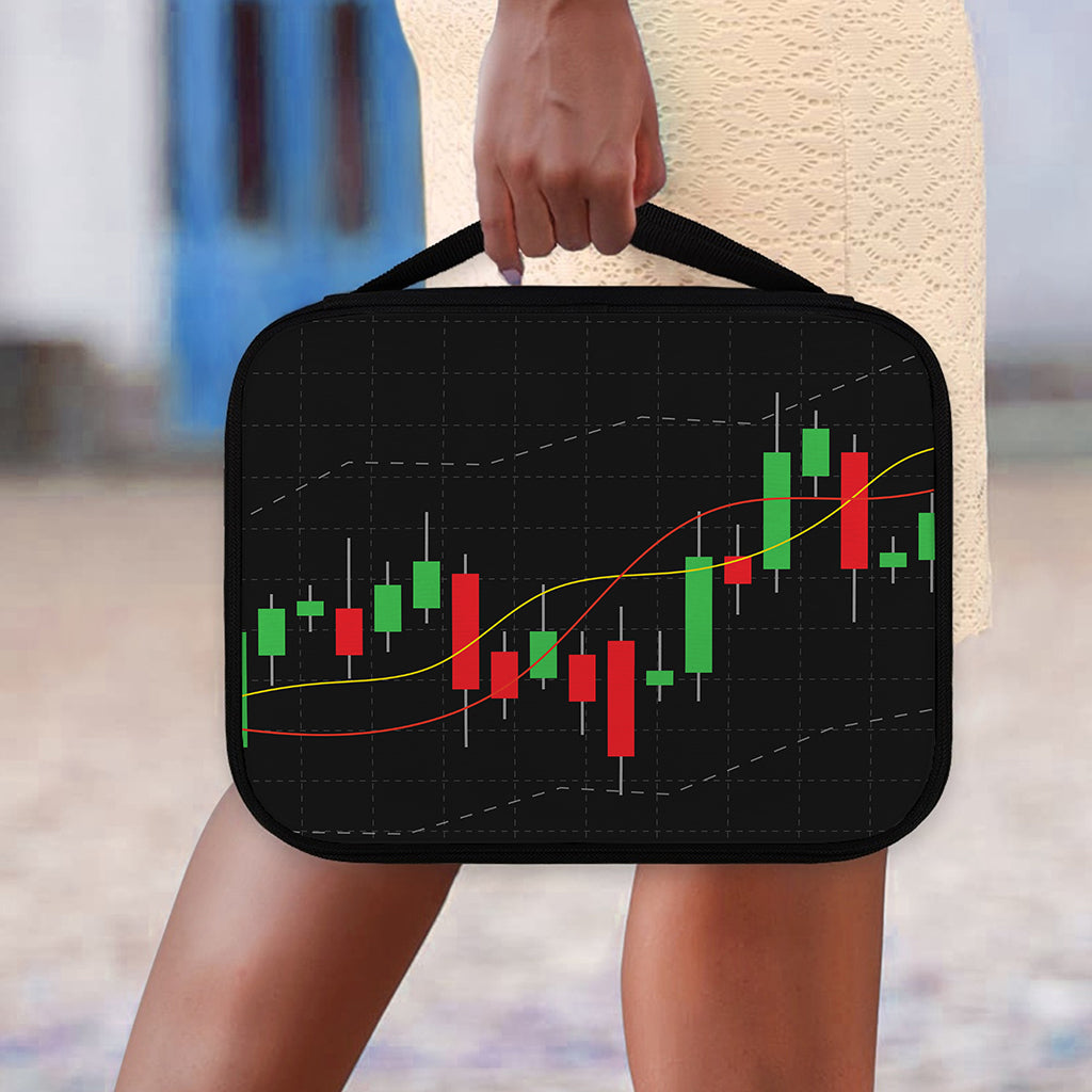 Stock Market Candlestick Print Classic Bible Case