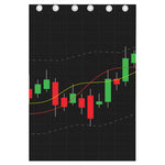 Stock Market Candlestick Print Curtain