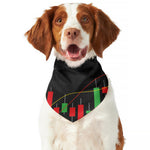 Stock Market Candlestick Print Dog Bandana