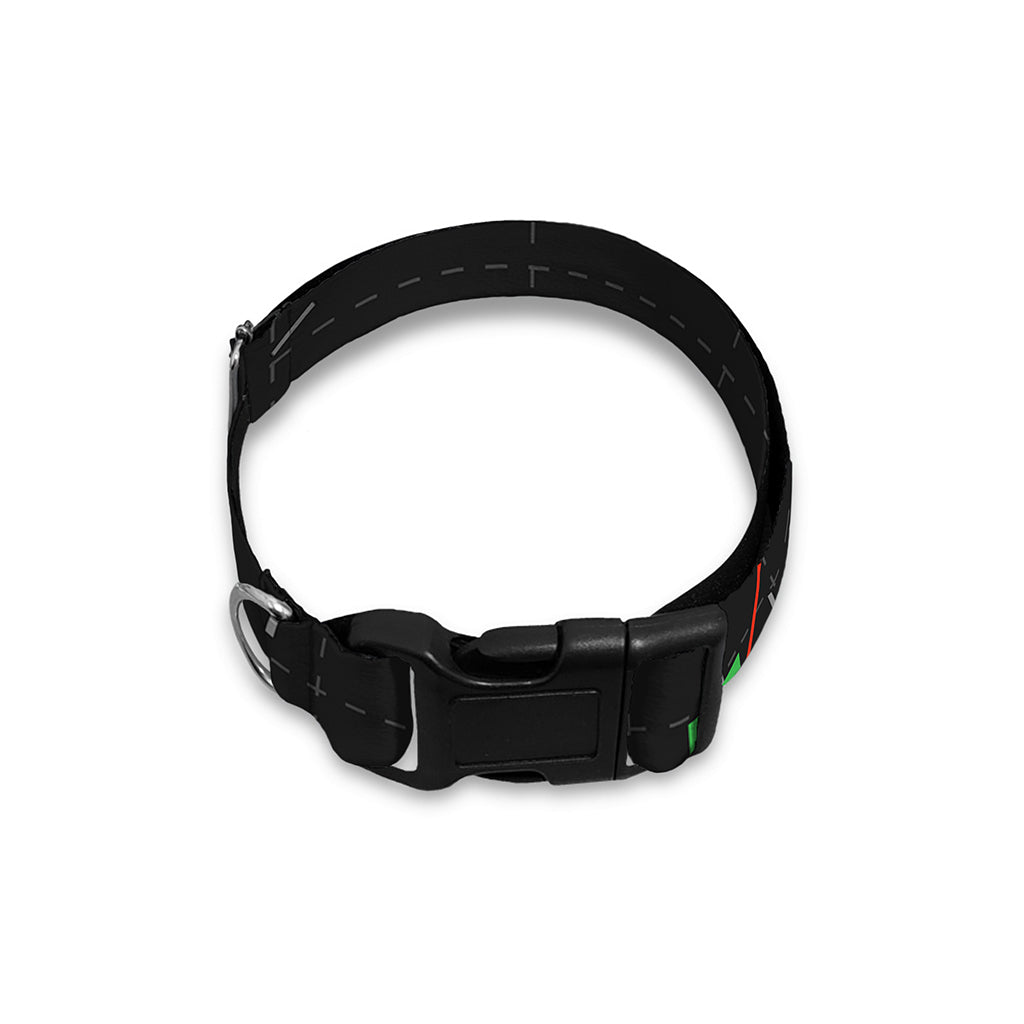 Stock Market Candlestick Print Dog Collar