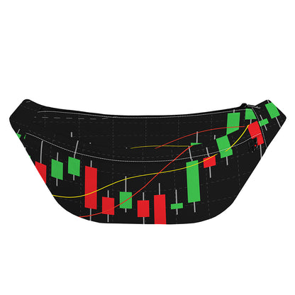 Stock Market Candlestick Print Fanny Pack