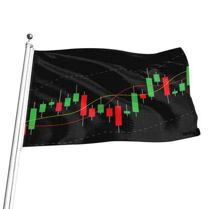 Stock Market Candlestick Print Flag