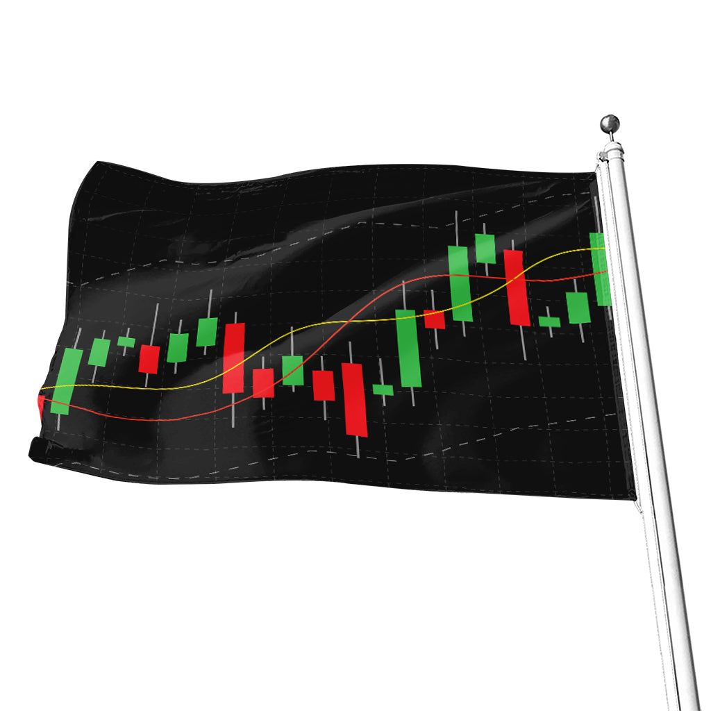 Stock Market Candlestick Print Flag