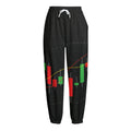 Stock Market Candlestick Print Fleece Lined Knit Pants