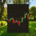 Stock Market Candlestick Print Garden Flag