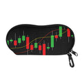 Stock Market Candlestick Print Glasses Case
